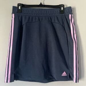 ADIDAS x ZOE SALDANA aeroready athletic Skirt blue with pink detail size small